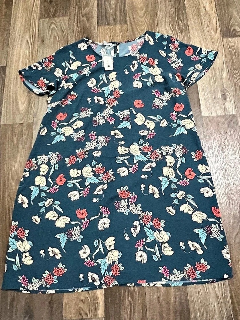 Maurices Floral Mini Dress Green XL NWT